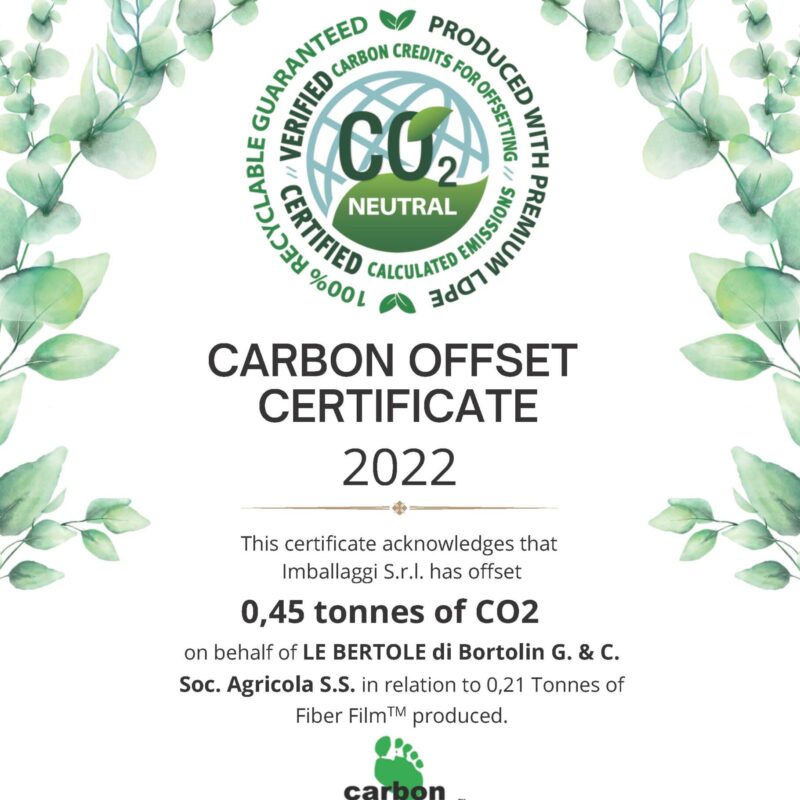 CARBON OFFSET CERTIFICATE 2022